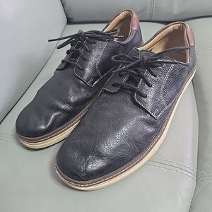 Johnston & Murphy Black Leather‎ PlainToe Men's Size 10M 59-2485 Shoes